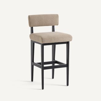 AM.PM Barstoel in massief beuken en structuurstof, Izag