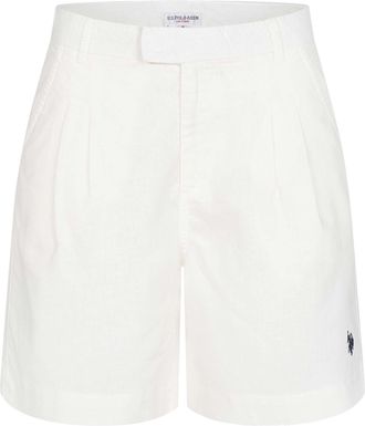 U.S.Polo Association dames linnen shorts van linnen-katoenmix