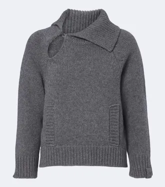 Victoria Beckham Asymmetric virgin wool sweater