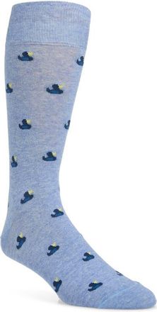 Paul Smith Norbert Duck Cotton Blend Dress Socks in Turquoise/Aqua at Nordstrom
