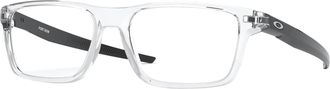 Oakley OX8164 Eyeglasses Bundle: OX 8164 PORT BOW 816402 Port Bow Polished Clear and Large Red leash Accessory kit