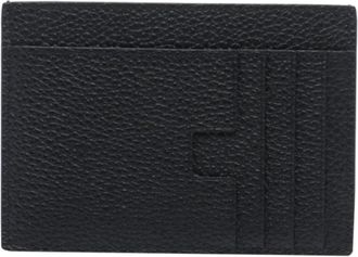 Tom Ford T Line Oversize Kaarthouder - Heren - Portefeuilles - Zwart - ONE Size - Leer - Accessoires