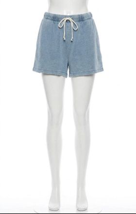 Z Supply Hunter Knit Denim Short In Ocean Air Indigo
