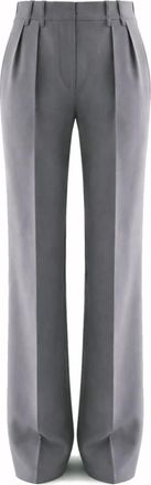 Jil Sander Straight Broeken - Dames - Wijde Broeken - Grijs - M - Broeken