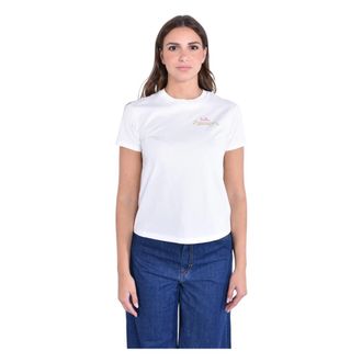 MC2 Saint Barth Cotton Crew Neck T-Shirt - female - MC2 Saint Barth - T-Shirts - White - XS - Tops