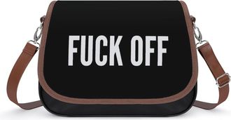 Generic Fuck1 Off Fashion Womens Crossbody Bags Novelty Handbag Shoulder Bag Purse