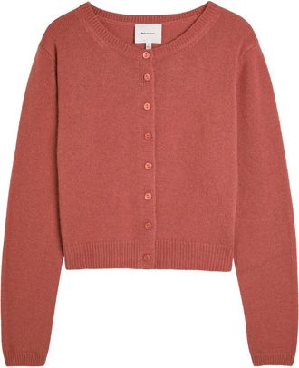 Reformation Clara Cashmere Cardigan - Red - S (UK8-10 / S)