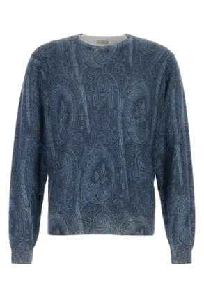 Etro Etro Embroidered Silk Blend Sweater