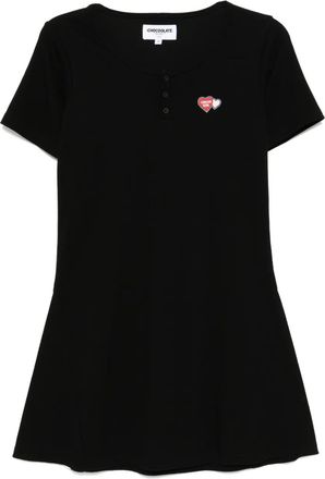 Chocoolate Abito corto con applicazione - Nero
