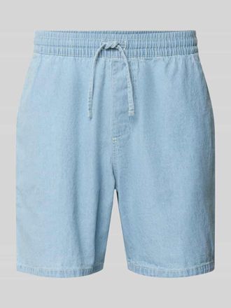 Review Shorts mit elastischem Bund in Hellblau, Gr&ouml;&szlig;e XXL