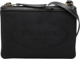 Prada Borsa a spalla vintage in tela Pre-owned - - Pre-owned - Donna - Nero - ONE SIZE