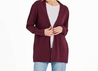 Life is good Crusher Flex Cardigan In Deep Burgundy