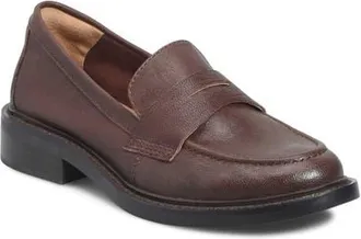 S&ouml;fft Mara Penny Loafer in Cocoa Brown at Nordstrom, Size 7.5
