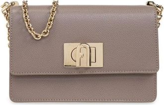 Furla Shoulder Bag With Structured Silhouette And Gold-Tone Clasp