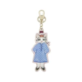 Gucci Pre-owned Accessories, female, Blue, Size: ONE SIZE Pre-owned GG Supreme Keyring Limited