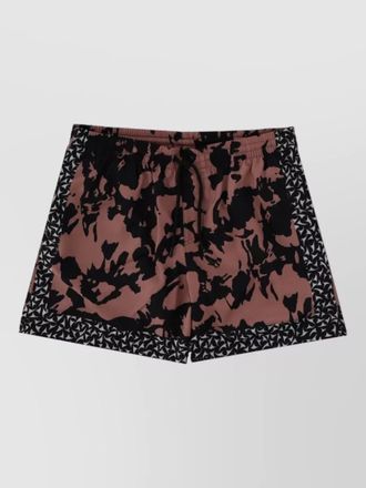 Dries Van Noten swim shorts floral pattern elastic waistband