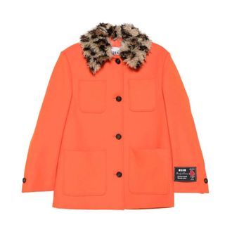 Msgm Msgm, Dames, Jassen, Oranje, Maat: S Wol