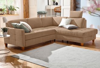 HOME AFFAIRE Ecksofa »Earl L-Form« wahlweise auch mit Bettfunktion oder Bettfunktion mit Bettkasten