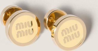 Miu Miu Enameled metal earrings
