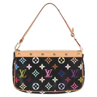 Louis Vuitton Tweedehands Canvas Louis Vuitton tassen - Dames - Pre-owned - Zwart - Maat: ONE Size Leer
