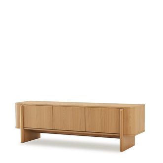 Koketto Home Mueble de TV de 160 cm con puertas en roble natural