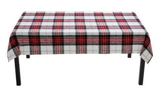 Tag Lodge Plaid Tablecloth - Perfect for Christmas Dining Decor in Multicolored at Nordstrom