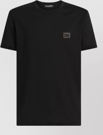 Dolce & Gabbana cotton logo plaque short-sleeve t-shirt