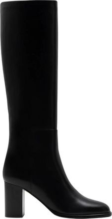 Parall&egrave;le Melia High Boot - Dames - Laarzen met Hak - Zwart - 38 1/2 EU - Leer - Schoenen