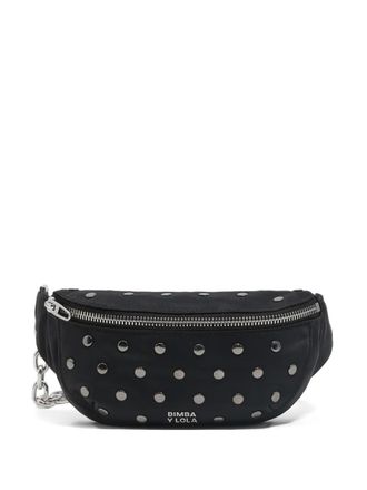 Bimba & Lola studded chain belt bag - Black