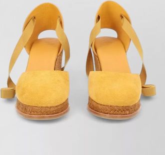 Castaner camila suede espadrille wedge closed toe