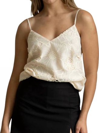 Adelyn Rae Laval Cream Embroidered Cami