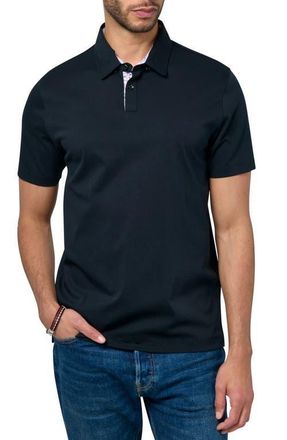 Brooklyn Brigade Slim Fit Solid Short Sleeve Polo in Black at Nordstrom, Size Xx-Large