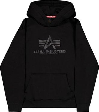 Alpha Industries Alpha Industries Mens Basic Carbon Hoodie - Black - Size Large