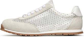 Loriblu Schoenen, Dames, Wit, 38 EU, Su&egrave;de, Su&egrave;de sneakers met kristallen