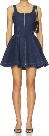 SIMKHAI Eleodra Dream Dress In Imperial Denim
