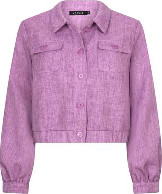 Ydence Jacket Jinte - Dames - Bomber jackets - Paars - XS - Polyester - Jassen
