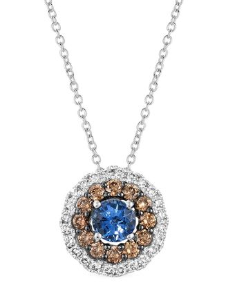 Le Vian 14K 0.80 Ct. Tw. Diamond & Sapphire Pendant Necklace