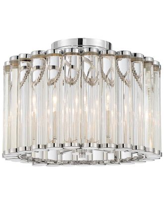 Crystorama Elliot 4 Light Polished Nickel Ceiling Mount