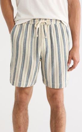 Lucky Brand Textured Striped Pull-On Shorts in Midnight Navy at Nordstrom Rack, Size Xx-Large