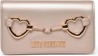 Love Moschino Beige Polyurethane Chain Crossbody Bag