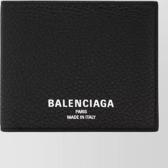 Balenciaga leather credit folded wallet