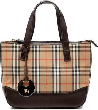Burberry Pre-owned Burberry Haymarket Check Canvas Tote Ladies MLU7Q0CTJ0VG34TV