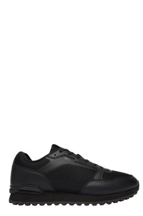 BOSS Black Parkour L Runn Leather Mesh Polyester Sneakers