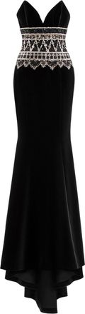 Saiid Kobeisy Strapless Dress With Embroidered Detailing