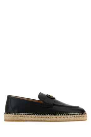 Valentino Garavani Black Slip On Espadrilles