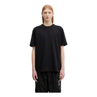 Yohji Yamamoto Tops, Heren, Zwart, XL, Katoen, Mercedes-AMG Petronas Formula 1 Star Logo T-shirt met korte mouwen