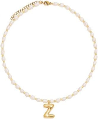 Petit Moments Dainty Initial Pendant Necklace in Gold-Z at Nordstrom