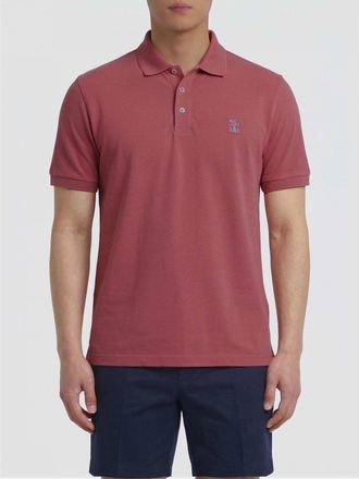Brunello Cucinelli Polo in cotone con logo Brunello Cucinelli
