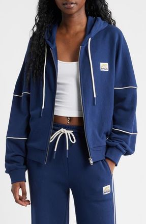 Rip Curl Surf Side Full Zip Hoodie in Dark Navy at Nordstrom, Size Xx-Small