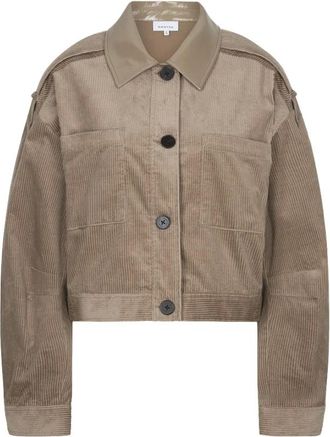 Dante6 Scout Cropped Corduroy Jas - Dames - Jassen - Beige - Maat: S Corduroy